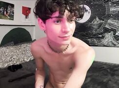 twink shows off his bod
