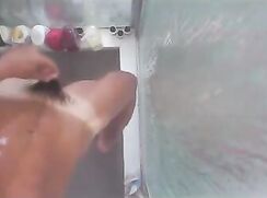 Twink shows off in shower