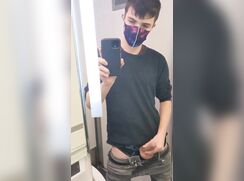 Twink wanking in public 1