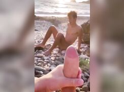 Twinks Jerking and Cumming at the Shore 238