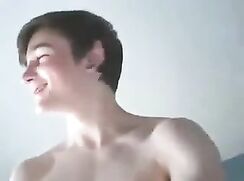 Twinks with guages make out and fuck
