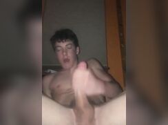 Twitching ass cum