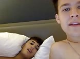 Two boys sucking each other