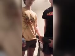Two bros with nice cocks show off cam porn