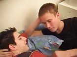 Two fit friends in action