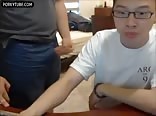Two fit teens jerk and suck boys porn