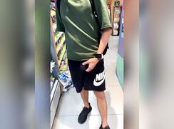 Two guys at store fun