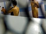 two hot boys have fun in public shower