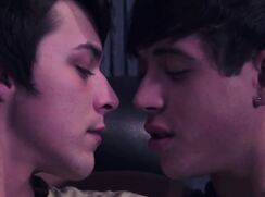 Two twinks share a cig before fucking