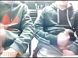 two wanking friends