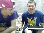 two wanking friends