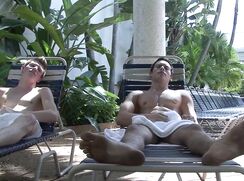 Two young vacationers get a hard and hot blowjob boys porn