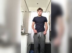 Twunk JO in bathroom