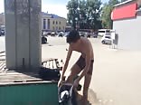 Undressed and walked naked