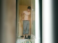 Undressing for Shower