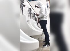 Urinal big cock
