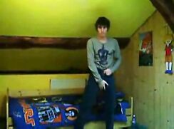 Vintage boy cam strip and wank