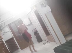 Voyeur - sporty boy changes his shorts