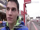Waiting for a tram twink boys gay porn