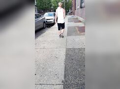 Walking behind boyfriend no nudity