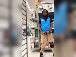 Walmart Worker Being Sneaky