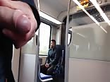 Wanking in front of geezer on train boys porn