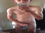 Wanking in the mirror boys porn