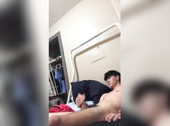 Wanking  on  the  Bed