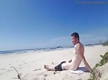 Warm day at the beach boys porn