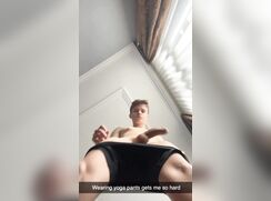 Wearing Yoga Pants Makes Him Hard  OF194