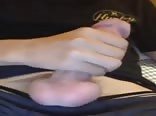 Wildcats boy porn beats off and has intense cum shot 
