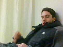 Winter Reebok Cute Boy Wank cum porn