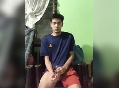 With his shorts on