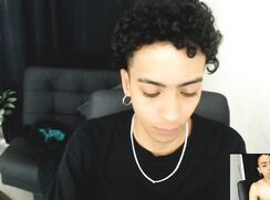 without a partner, but enjoying twink cam porn