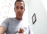 Young Black Boys Porn Jerks Off in the Bathroom