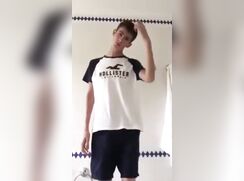 Young Hollister teenager shows everything he has to offer.