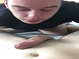 Young lad gagging 