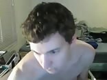 Young teen boys porn plays with a big dick dildo in front of webcam