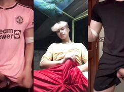 Young Thai Soccer Boys show all their skills and lots of cum while jerking off