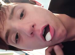 Young Twink Swallows My Cum