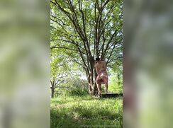 Yummy Michael d takes shower outside